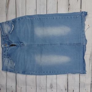 Medium Jade MacKenzie Jean skirt